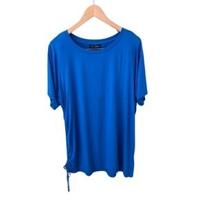 NWT Tint & Shadow Blue Short Sleeve Top Size 1X